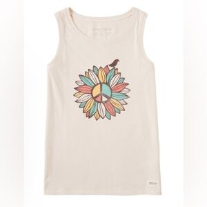 Life Is Good NWT cream tank top